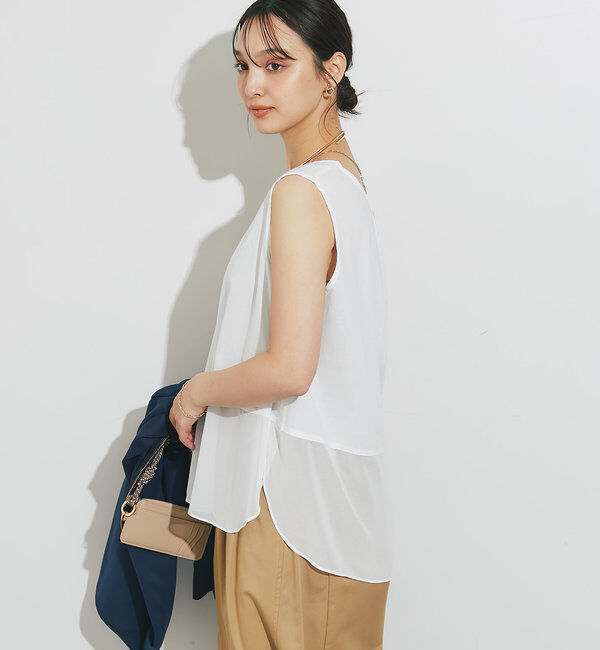  「裾シアータンク」|シャツ・ブラウス|