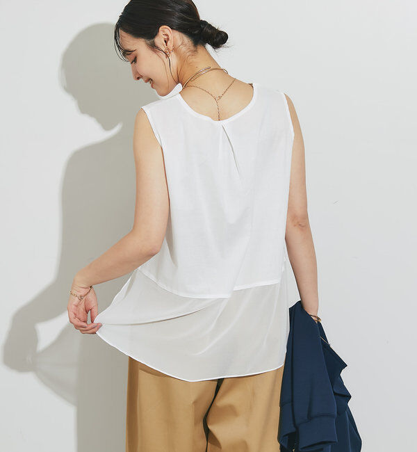  「裾シアータンク」|シャツ・ブラウス|