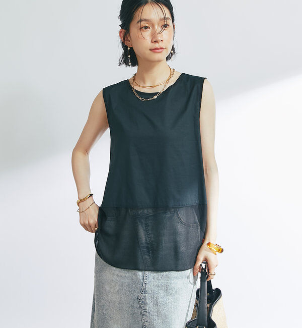  「裾シアータンク」|シャツ・ブラウス|