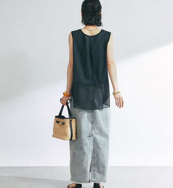  「裾シアータンク」|シャツ・ブラウス|