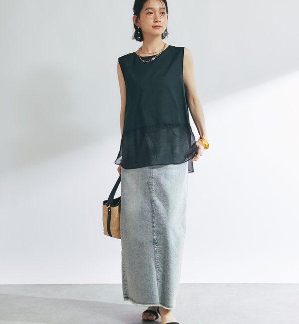  「裾シアータンク」|シャツ・ブラウス|
