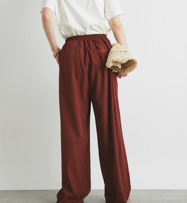  「《美シルエット・楽な履き心地》2タックワイドパンツ」|その他|