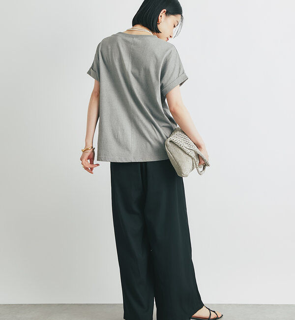  「《美シルエット・楽な履き心地》2タックワイドパンツ」|その他|