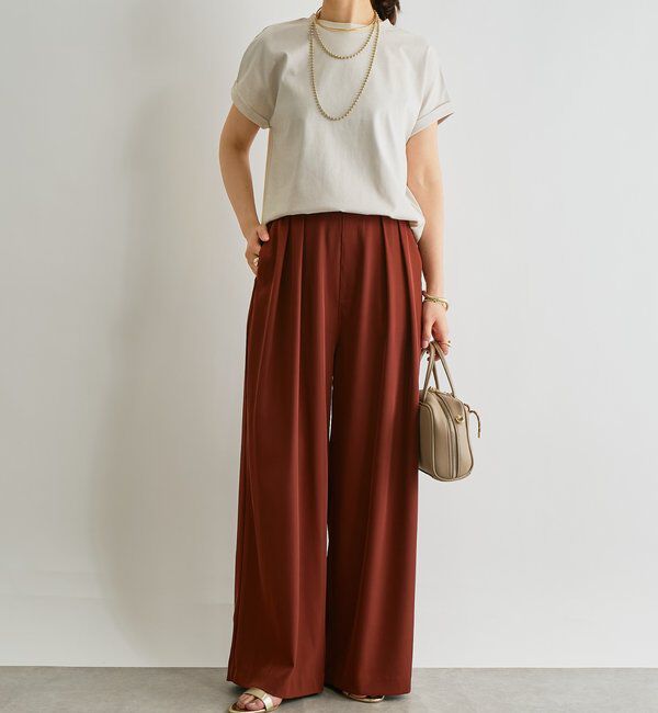  「《吸水速乾・UVカット・夏に快適》汗染み防止ターンバックT」|Tシャツ・カットソー|