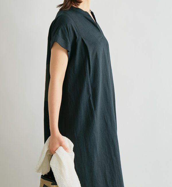  「《１枚で涼しく》レーヨン麻ポプリンワンピース」|その他|