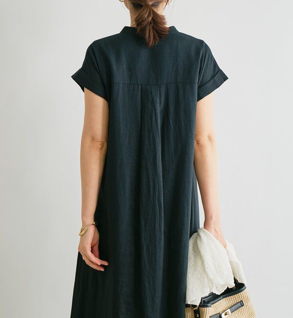  「《１枚で涼しく》レーヨン麻ポプリンワンピース」|その他|