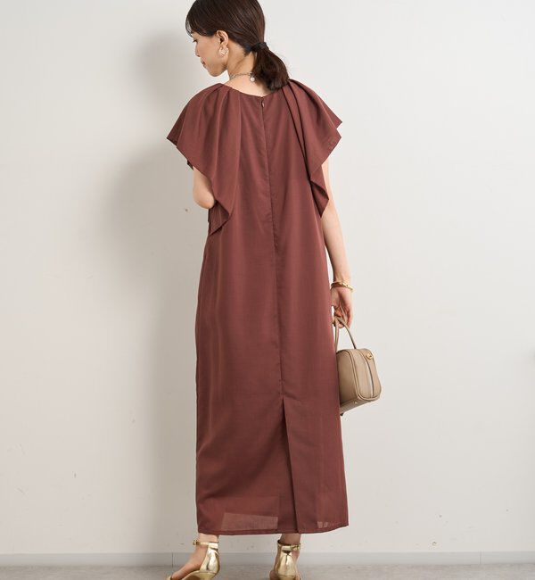  「《夏に快適◎・主役級アイテム》吸湿速乾機能付きフリルワンピース」|その他|