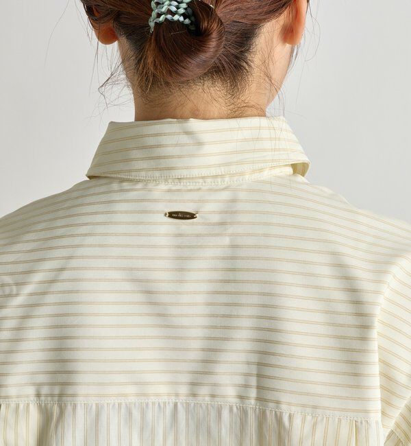  「《大人カジュアルに》裾ドロストストライプシャツ」|シャツ・ブラウス|