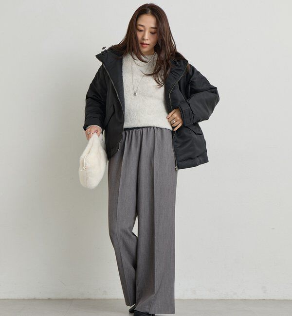  「《ふんわり暖か》アルパカタッチラグランニット」|ニット・セーター|