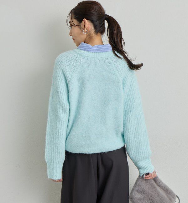  「《ふんわり暖か》アルパカタッチラグランニット」|ニット・セーター|