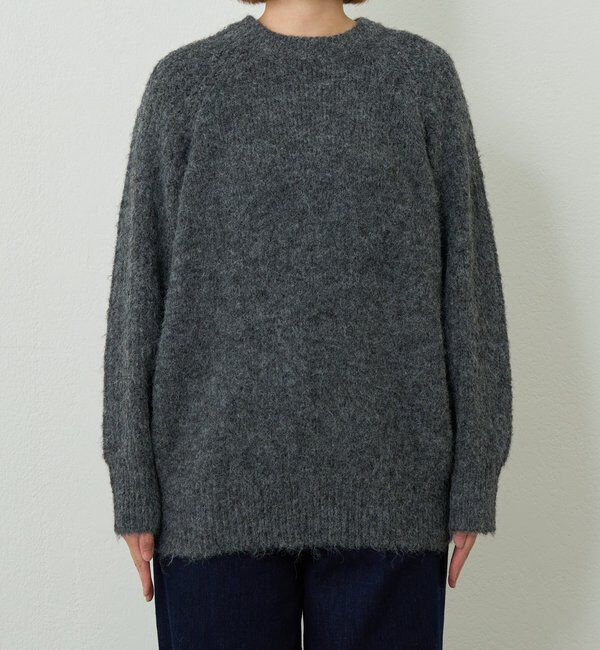  「《ふんわり暖か》アルパカタッチラグランニット」|ニット・セーター|