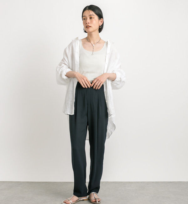  「【RIVE DROITE 名品インナー】シームレスタンク」|キャミソール|