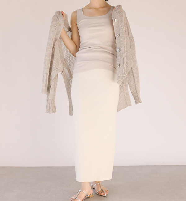  「【RIVE DROITE 名品インナー】シームレスタンク」|キャミソール|