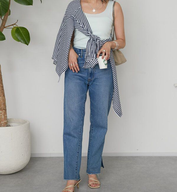  「【RIVE DROITE 名品インナー】シームレスタンク」|キャミソール|