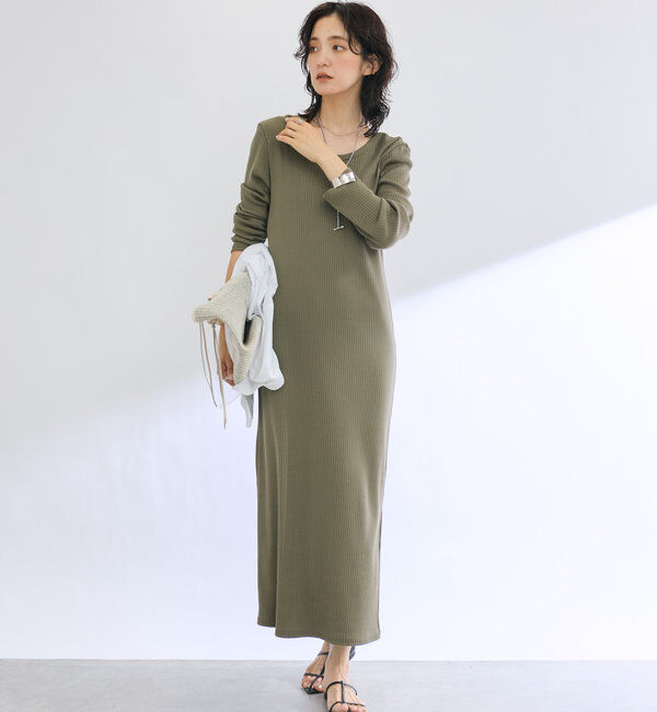  「【全骨格細見え】2WAYロングリブワンピース」|ワンピース|
