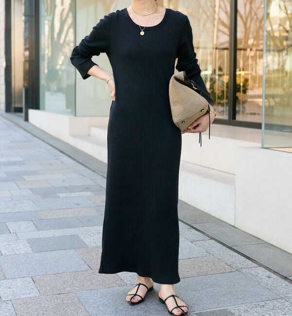  「【全骨格細見え】2WAYロングリブワンピース」|ワンピース|