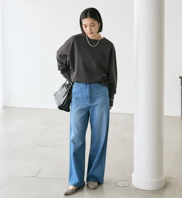  「【楽ちんキレイ】ダンボールポンチョプルオーバー」|Tシャツ・カットソー|