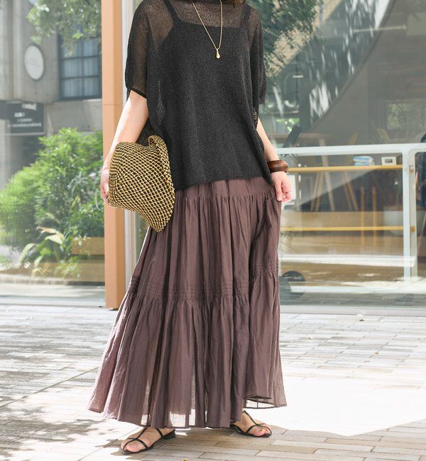  「【名品リバイバル/5色展開】コットンワッシャープリーツスカート」|スカート|