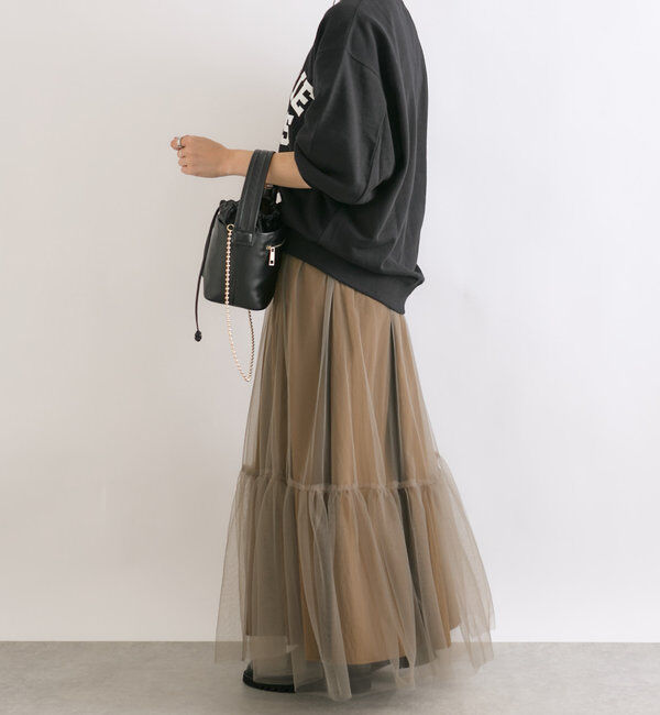  「【両面着れる】タフタリバーシブルスカート」|スカート|