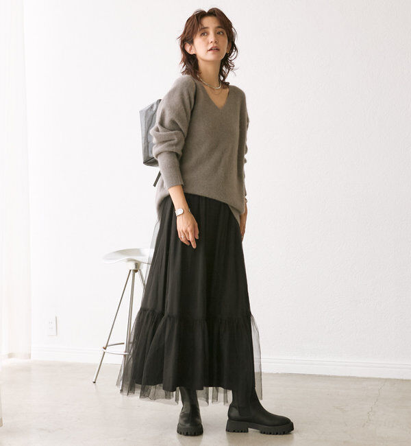  「【両面着れる】タフタリバーシブルスカート」|スカート|