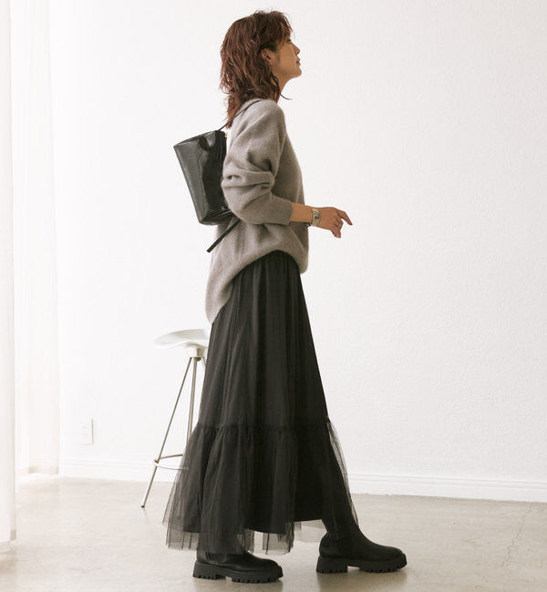  「【両面着れる】タフタリバーシブルスカート」|スカート|