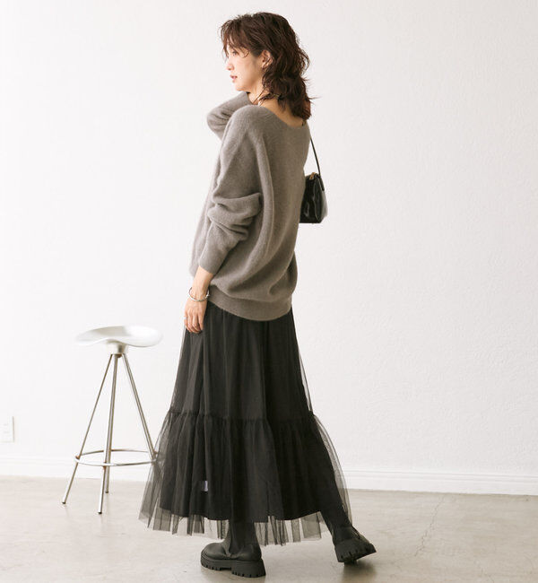 「【両面着れる】タフタリバーシブルスカート」|スカート|