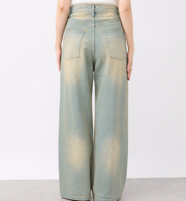  「【MONN.:.(モン)】ハイライズダメージDENIM」|デニム|