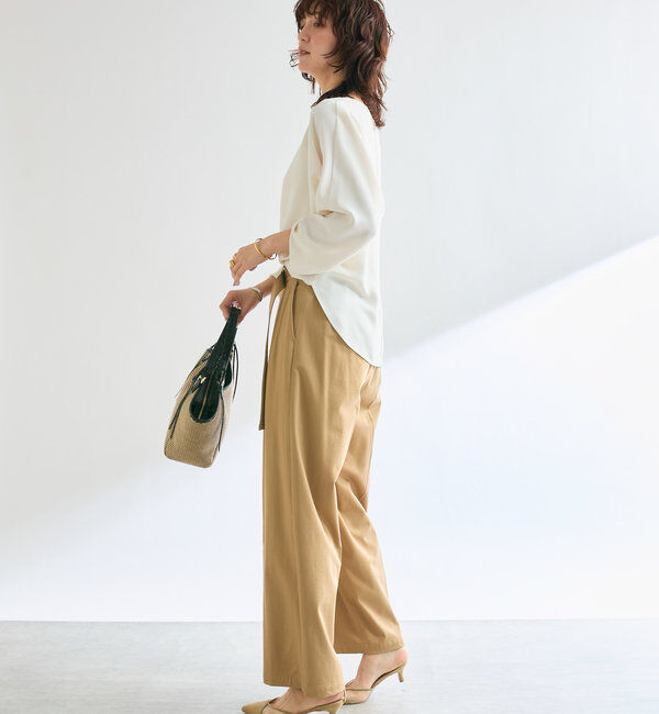  「【定番で着回せる】ドルマンターンバックブラウス」|シャツ・ブラウス|