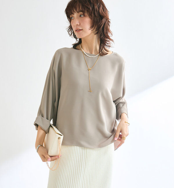  「【定番で着回せる】ドルマンターンバックブラウス」|シャツ・ブラウス|