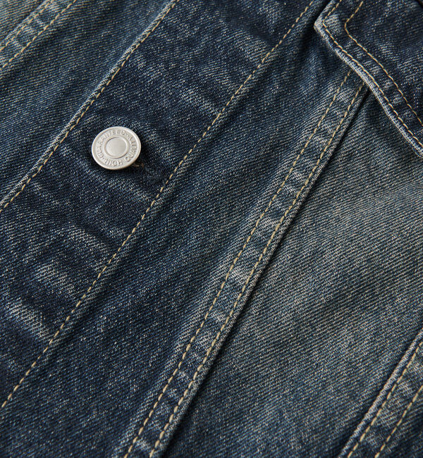  「【MONN.:.(モン)】ショートデニムベスト」|ベスト・ジレ|