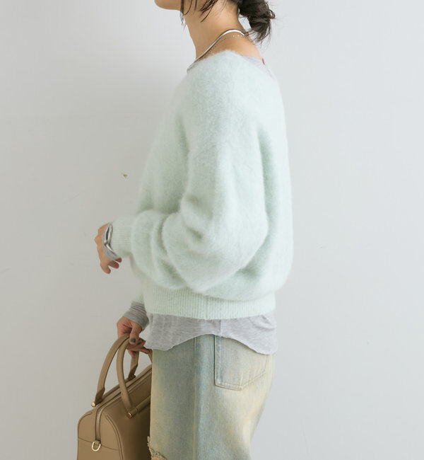  「【やわらかな肌触り】ファーヤーン2WAYニット」|ニット・セーター|