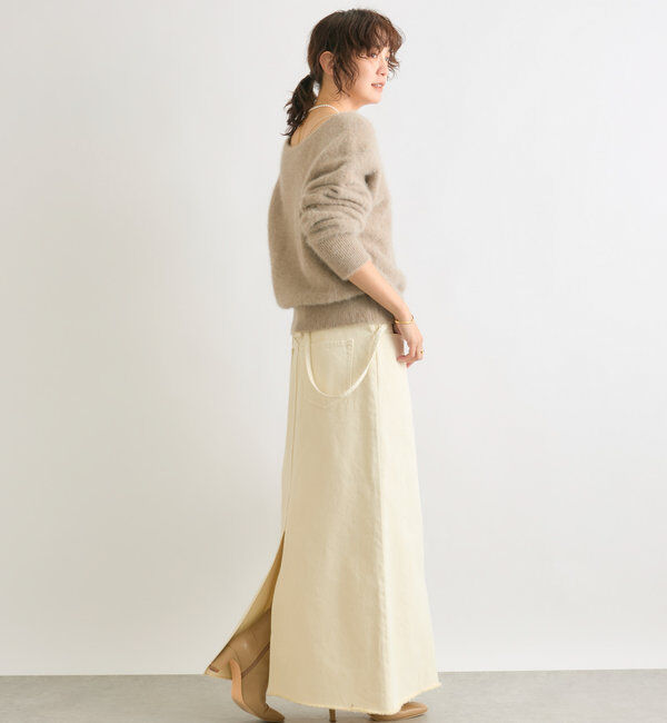  「【やわらかな肌触り】ファーヤーン2WAYニット」|ニット・セーター|