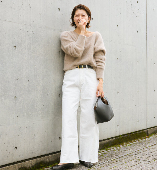  「【MONN.:.(モン)】neat wide DENIM」|デニム|