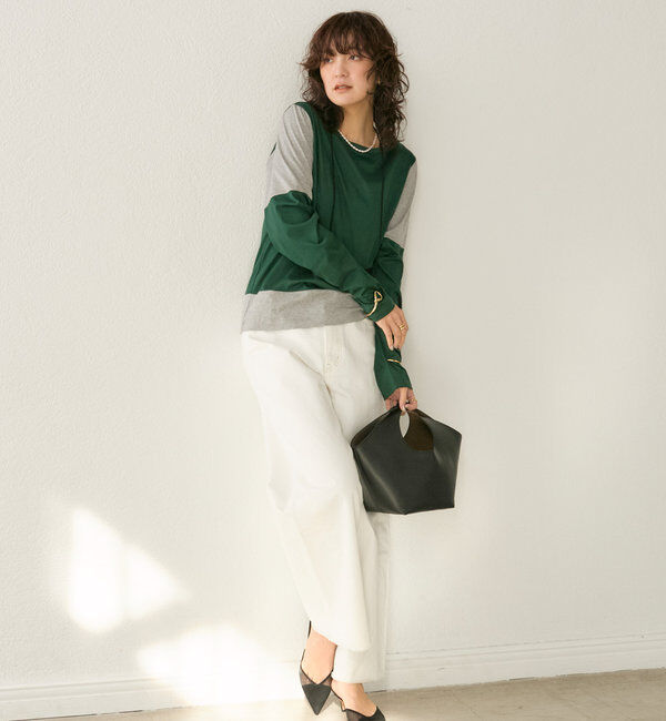  「【MONN.:.(モン)】neat wide DENIM」|デニム|