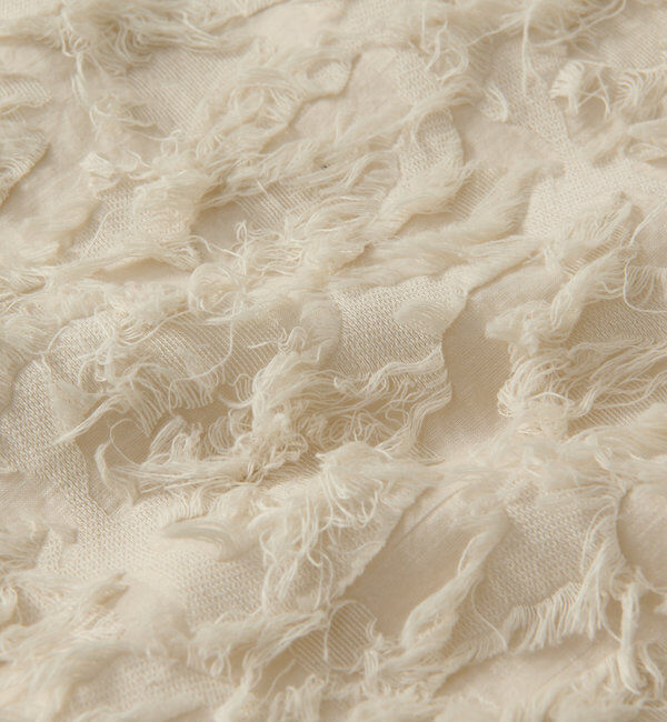  「【オケージョンにも◎】カットジャガードシアーブラウス」|シャツ・ブラウス|