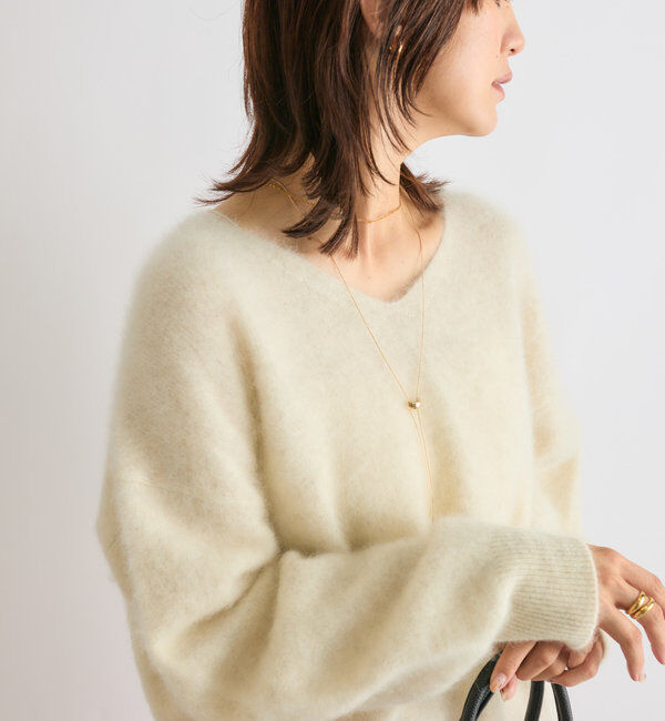  「【着心地◎】YAK100ショートニット」|ニット・セーター|
