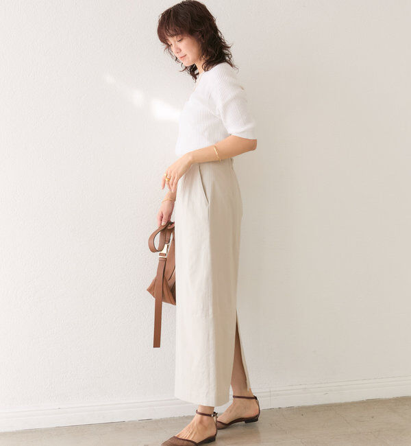  「【ストレッチ◎】ナチュラルストレッチスカート」|スカート|