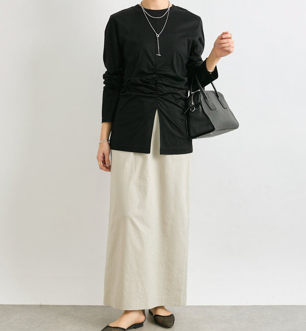  「【ストレッチ◎】ナチュラルストレッチスカート」|スカート|