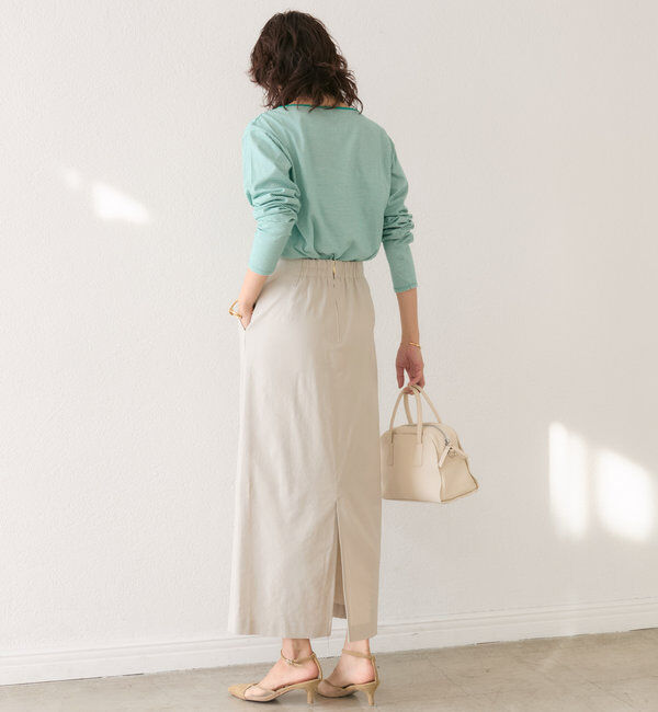  「【ストレッチ◎】ナチュラルストレッチスカート」|スカート|