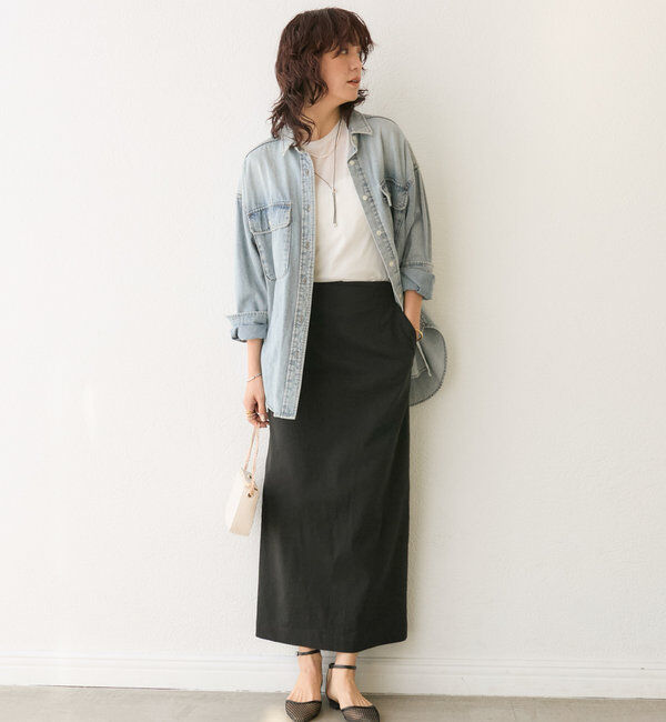  「【ストレッチ◎】ナチュラルストレッチスカート」|スカート|