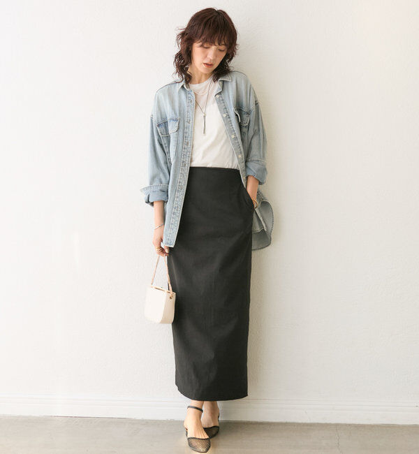  「【ストレッチ◎】ナチュラルストレッチスカート」|スカート|