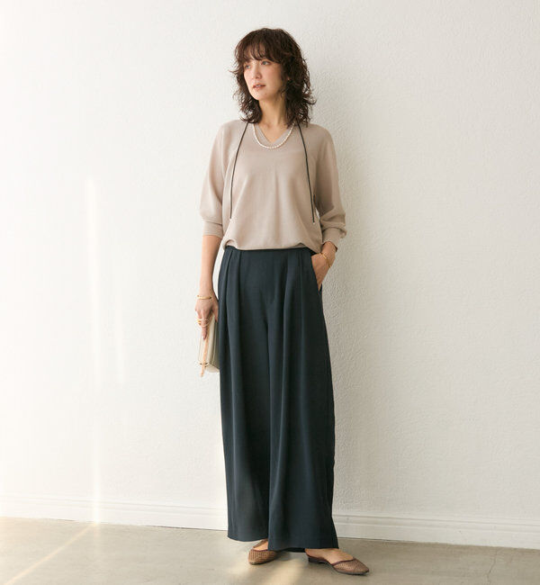  「【キレイ見え◎】ライトギマバックボリュームニット」|ニット・セーター|