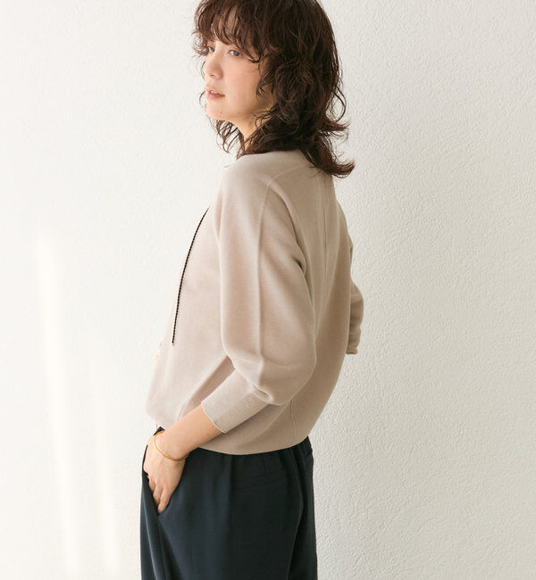  「【キレイ見え◎】ライトギマバックボリュームニット」|ニット・セーター|