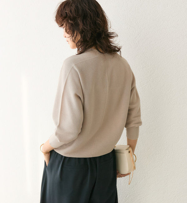 「【キレイ見え◎】ライトギマバックボリュームニット」|ニット・セーター|