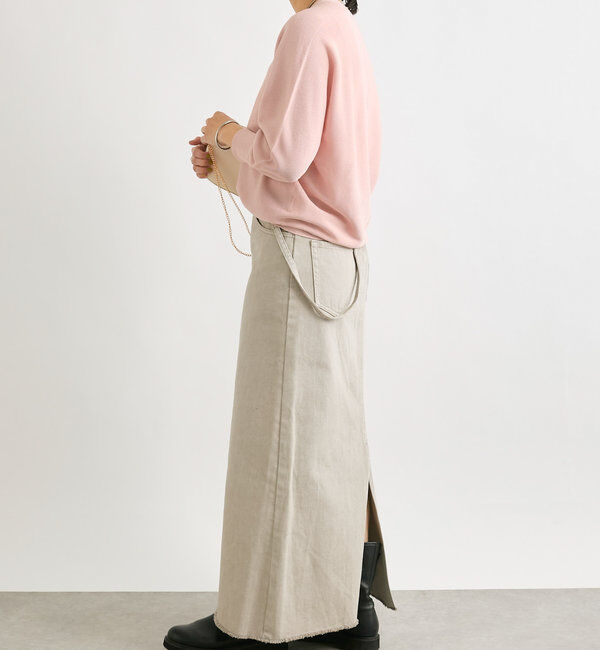  「【キレイ見え◎】ライトギマバックボリュームニット」|ニット・セーター|