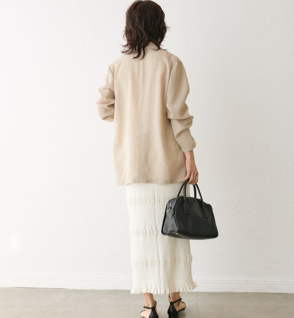  「【ウォッシャブル】シアースラブオーバージャケット」|テーラードジャケット|