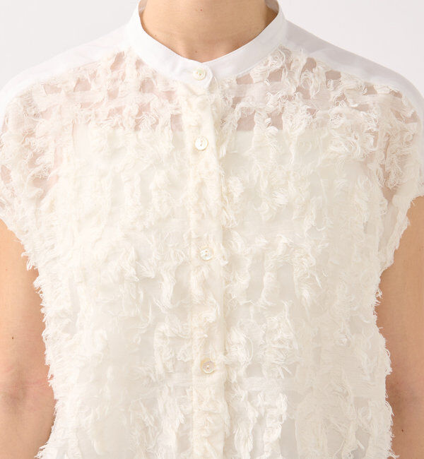  「【着映え◎】カットジャガードフレンチシャツ」|シャツ・ブラウス|