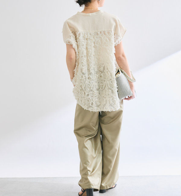  「【着映え◎】カットジャガードフレンチシャツ」|シャツ・ブラウス|