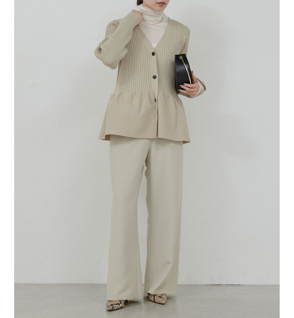  「【前後2way】ペプラム2WAYカーデ」|ニット・セーター|