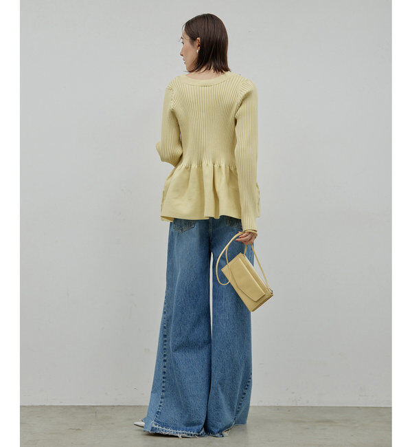  「【前後2way】ペプラム2WAYカーデ」|ニット・セーター|